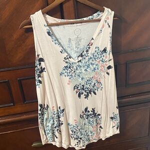 Maurice’s Floral V-Neck Tank Top - Pink